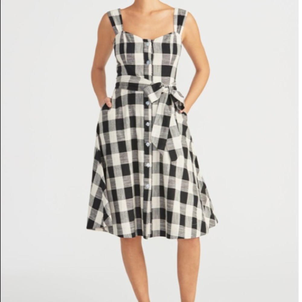 Rachel Roy Collection gingham sundress size Med